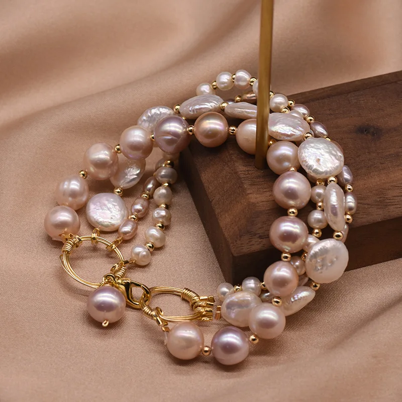 100% Natural Freshwater Pearls Baroque Shape Necklace Golden Small Bead Chain Fashion Jewelry Gifts for Women
100% Natural Freshwater Pearls Baroque Shape Necklace Golden Small Bead Chain Fashion Jewelry Gifts for Women
