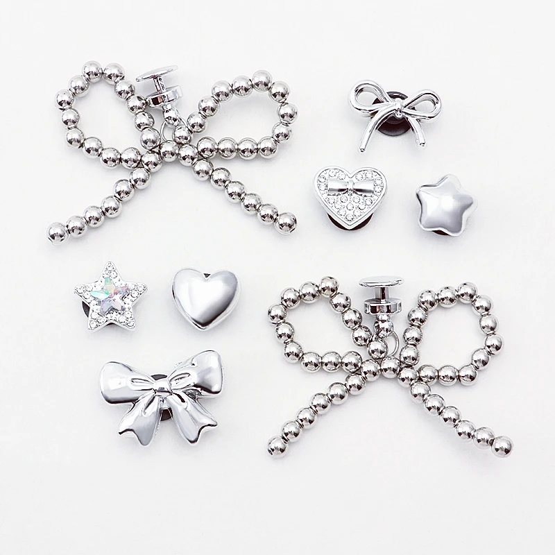 Fashion New 1 Set Pearl Bow Shoe Charms Set Pearl Flower Advanced Shoe Decorations DIY 3D Detachable Buckle Shoes Accessories
Fashion New 1 Set Pearl Bow Shoe Charms Set Pearl Flower Advanced Shoe Decorations DIY 3D Detachable Buckle Shoes Accessories