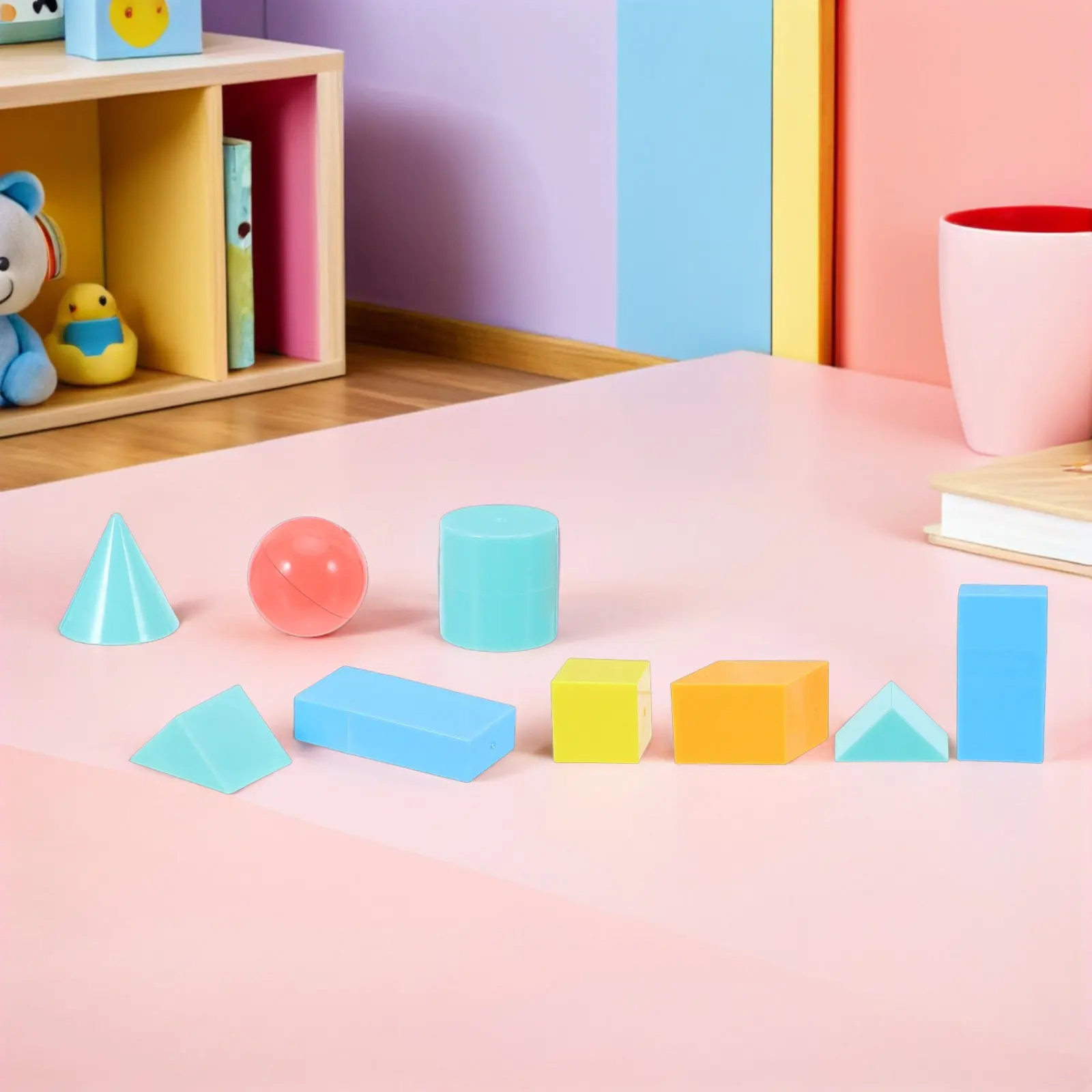 1Set Geometric Teaching Supplies Colorful 3D Solid Geometry Shapes Classroom Math Learning Kit Educational Tools for Kids
1Set Geometric Teaching Supplies Colorful 3D Solid Geometry Shapes Classroom Math Learning Kit Educational Tools for Kids