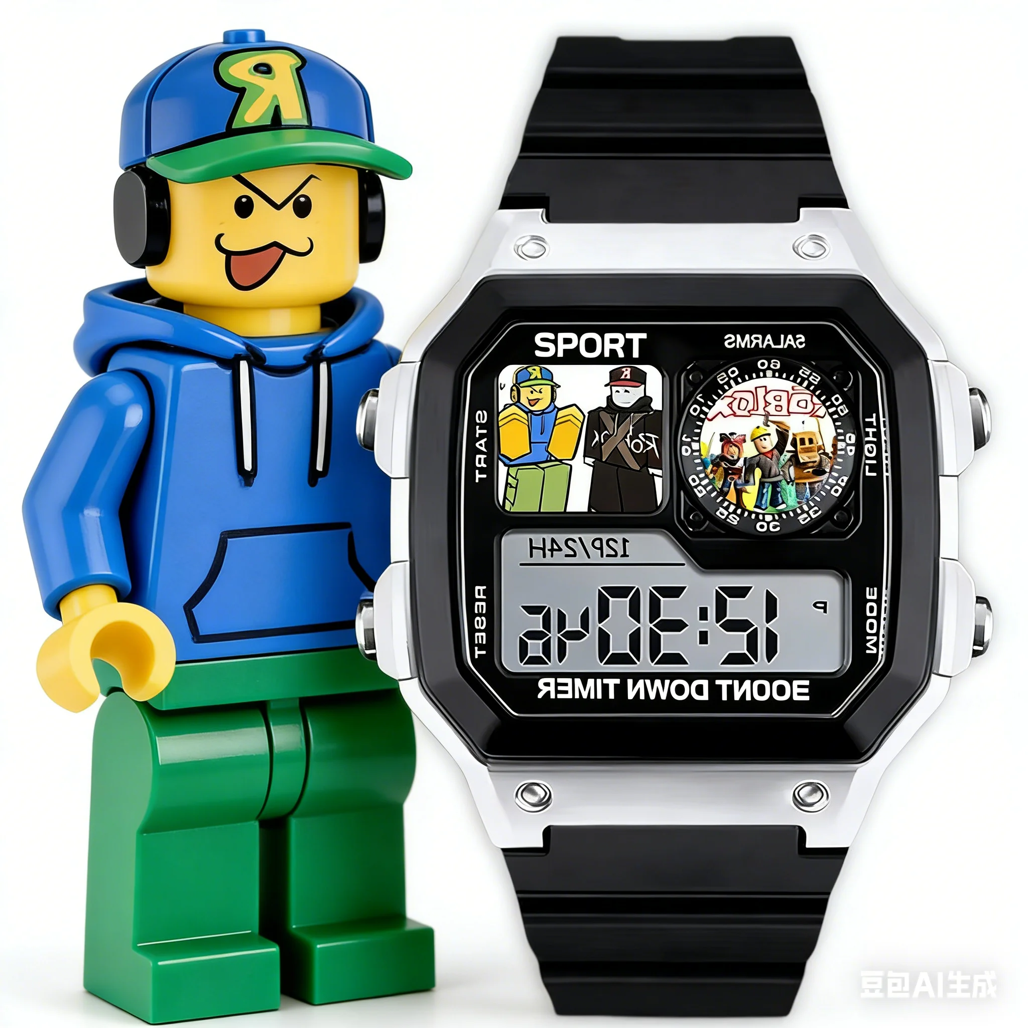 Robloxs Digital Waterproof Watch Children's Black Silver Gift Watch Decoration Daily Necessities
Robloxs Digital Waterproof Watch Children's Black Silver Gift Watch Decoration Daily Necessities