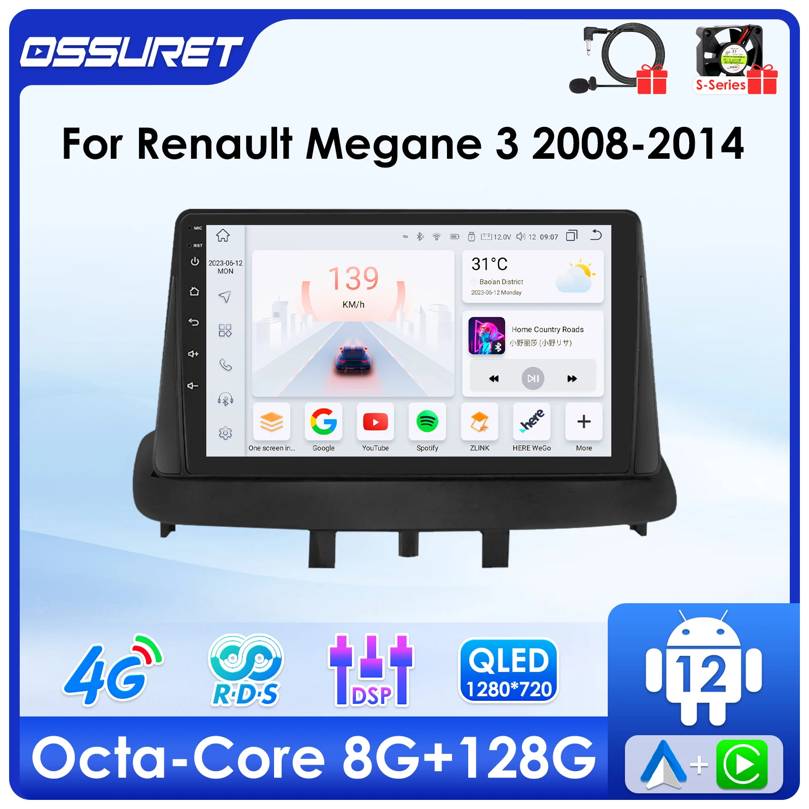 4G DSP Carplay Android Auto Car radio For Renault Megane 3 2008 2009-2014 Multimedia Player GPS navi Stereo Audio 2din Head Unit
4G DSP Carplay Android Auto Car radio For Renault Megane 3 2008 2009-2014 Multimedia Player GPS navi Stereo Audio 2din Head Unit