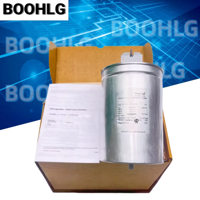 1PCS MKK480-D-30-01 B25667C4417A365 480V 3×138.0uF Three Phase Film Capacitor
1PCS MKK480-D-30-01 B25667C4417A365 480V 3×138.0uF Three Phase Film Capacitor