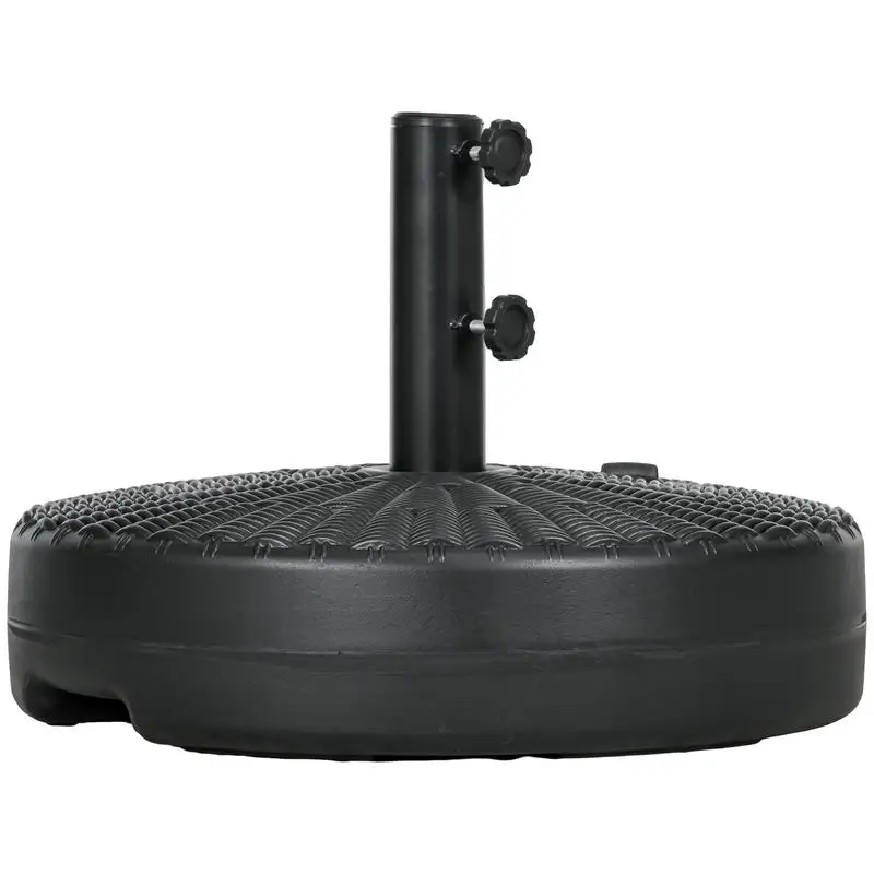 Outsunny Umbrella Stand for 1.5" or 2" Umbrella Poles, Round Fillable Umbrella Base for Outdoor, Lawn, Deck, Black
Outsunny Umbrella Stand for 1.5" or 2" Umbrella Poles, Round Fillable Umbrella Base for Outdoor, Lawn, Deck, Black