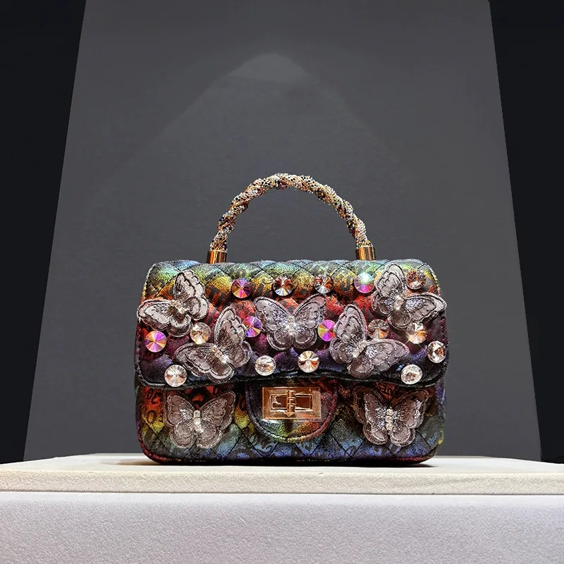 Luxury Diamond Evening Bag Ladies Women Retro Butterfly Rhinestone Shoulder Handbag with Metal Chain Wedding Party Dinner Purses
Luxury Diamond Evening Bag Ladies Women Retro Butterfly Rhinestone Shoulder Handbag with Metal Chain Wedding Party Dinner Purses