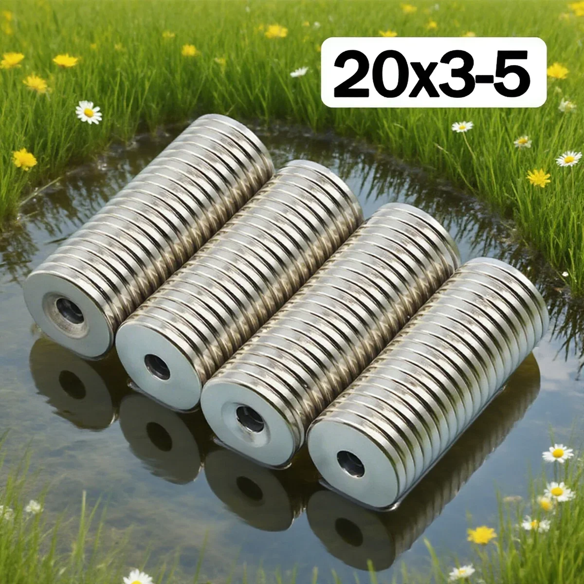 20X3-5 Powerful Neodymium Magnet Round Super Strong Magnets N35 with holes NdfeB Permanent Magnetic imanes Refrigerator Magnet
20X3-5 Powerful Neodymium Magnet Round Super Strong Magnets N35 with holes NdfeB Permanent Magnetic imanes Refrigerator Magnet