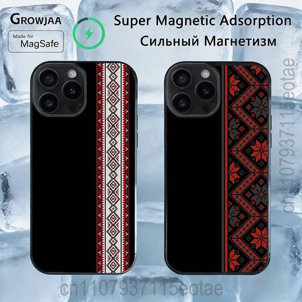 Магнитный чехол для телефона с узором в украинском стиле для iPhone 14, 16, 17, 13, 12, 11, 15 Pro Max Plus, совместимый с беспроводной зарядкой MagSafe
Магнитный чехол для телефона с узором в украинском стиле для iPhone 14, 16, 17, 13, 12, 11, 15 Pro Max Plus, совместимый с беспроводной зарядкой MagSafe