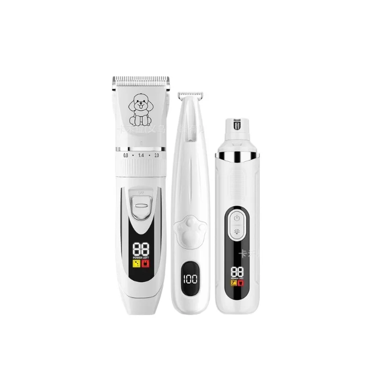 Cross-border pet electric push scissor dog shaver cat haircut professional teddy fader dog hair push knife set
Cross-border pet electric push scissor dog shaver cat haircut professional teddy fader dog hair push knife set
