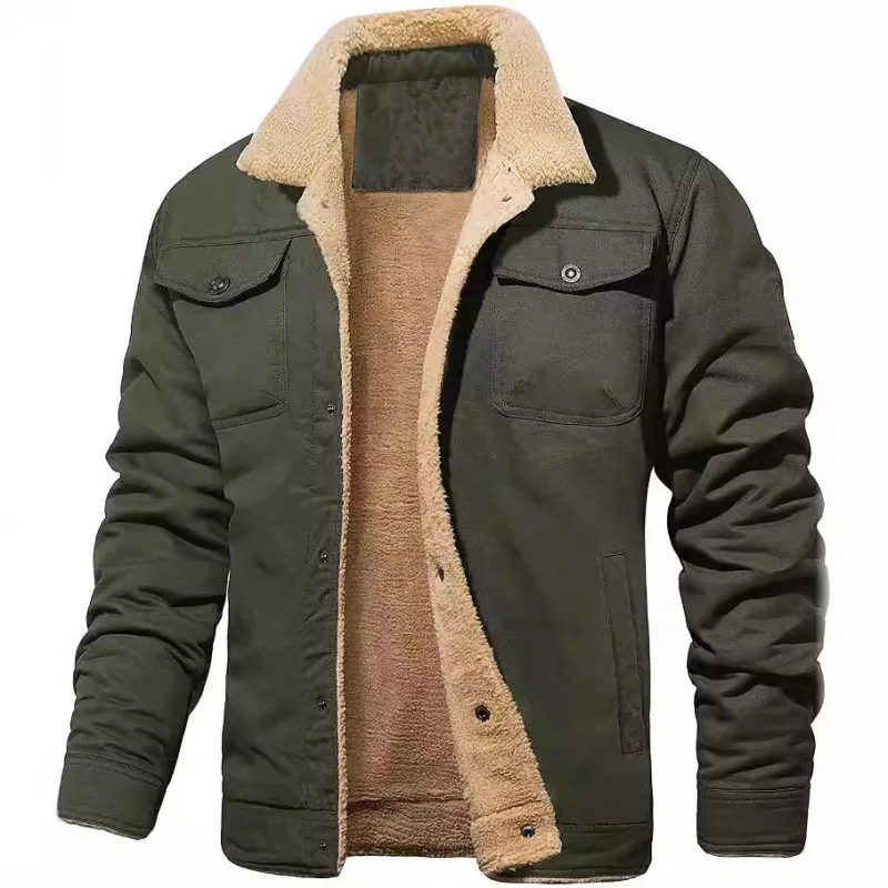 Autumn Winter 2025 New Fashion Men's Turn-down Collar Long Sleeve Casual Trendy Cotton Padded Jacket Male Clothes Tops Coats
Autumn Winter 2025 New Fashion Men's Turn-down Collar Long Sleeve Casual Trendy Cotton Padded Jacket Male Clothes Tops Coats