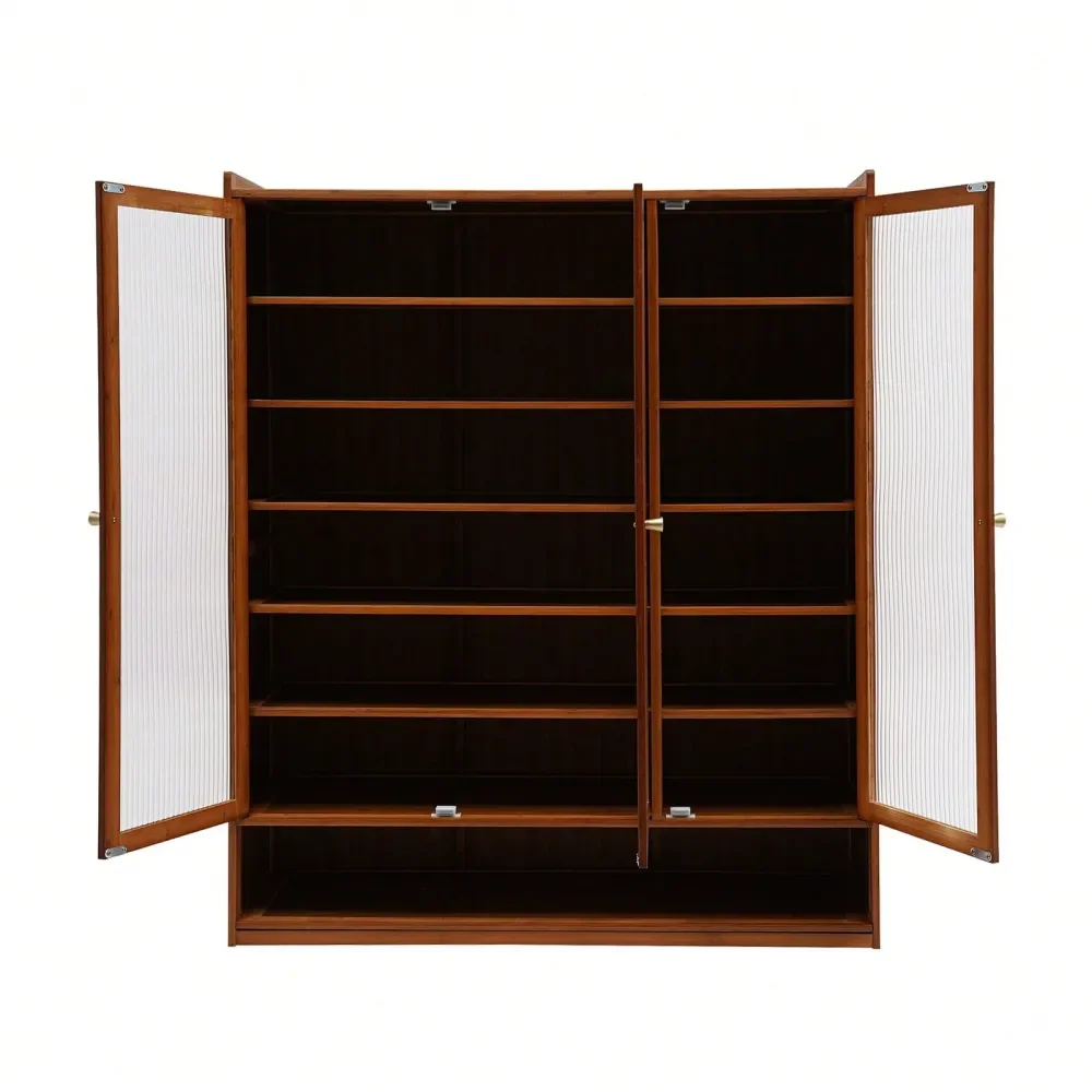 Natural Bamboo Shoe Cabinet Entryway Shoe Storage Shoe Rack, Large Freestanding 8Tier Shoes Organizer With 3 Clear Doors For En
Natural Bamboo Shoe Cabinet Entryway Shoe Storage Shoe Rack, Large Freestanding 8Tier Shoes Organizer With 3 Clear Doors For En