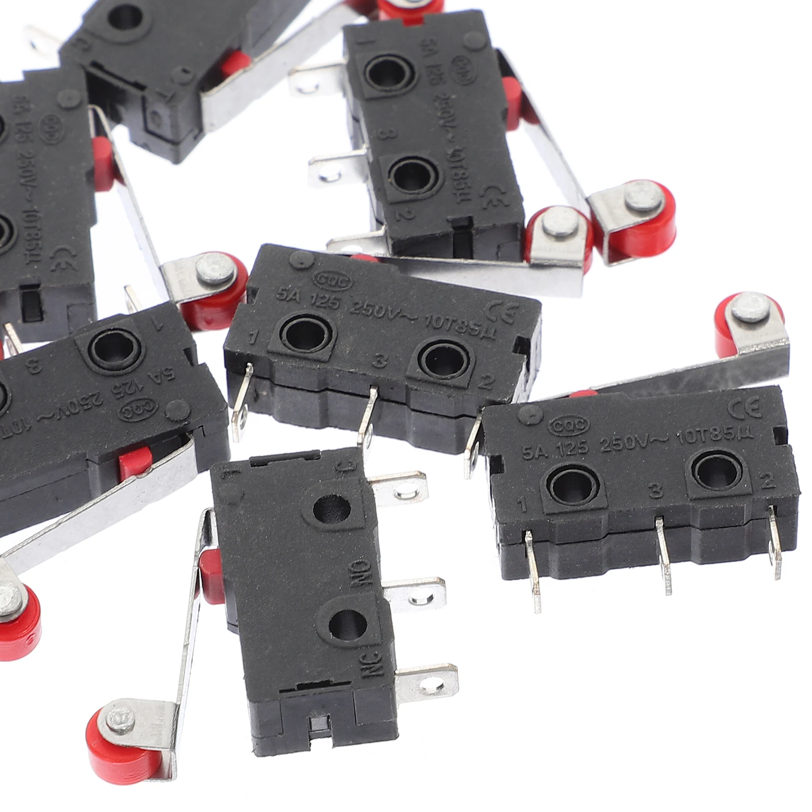 10 pcs Switch Roller Lever Arm 18Mm 0.7 Inch Spdt Limit Switch 125-250V Black Red Silver 22G 20X6X10Mm Electrical
10 pcs Switch Roller Lever Arm 18Mm 0.7 Inch Spdt Limit Switch 125-250V Black Red Silver 22G 20X6X10Mm Electrical