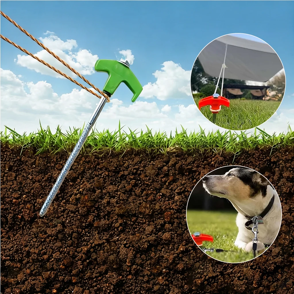Heavy-Duty Screw Tent Stakes, 4pcs Carbon Steel Ground Pegs for Camping Tents & Canopies Hex Socket Nail Pegs
Heavy-Duty Screw Tent Stakes, 4pcs Carbon Steel Ground Pegs for Camping Tents & Canopies Hex Socket Nail Pegs