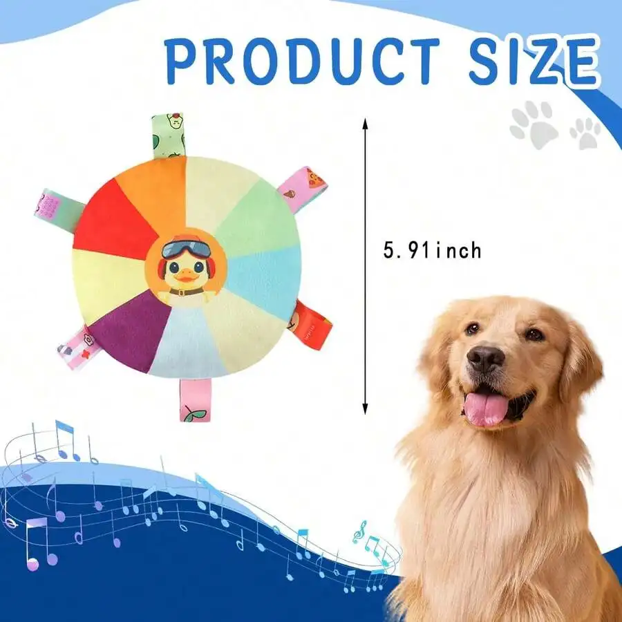 Interactive Rustling Dog Toy With Bell, Multicolor Plush Chew Toy For Adult Dogs
Interactive Rustling Dog Toy With Bell, Multicolor Plush Chew Toy For Adult Dogs
