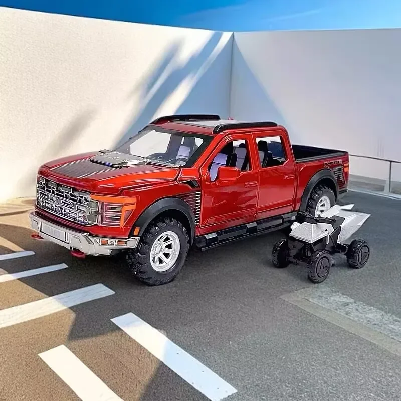 1:24 Raptor F150 Pickup Alloy Car Model Diecast Metal Off-road Vehicles Car Model Simulation Sound Light Childrens Toy Gift
1:24 Raptor F150 Pickup Alloy Car Model Diecast Metal Off-road Vehicles Car Model Simulation Sound Light Childrens Toy Gift