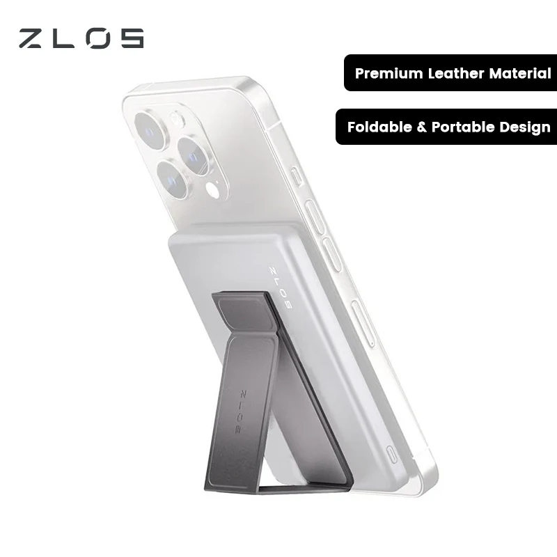 ZLOS PS08 комплект из 2 шт., многофункциональная кожаная подставка, магнитный складной держатель для телефона для смартфонов, банк питания, портативный для путешествий 
ZLOS PS08 комплект из 2 шт., многофункциональная кожаная подставка, магнитный складной держатель для телефона для смартфонов, банк питания, портативный для путешествий