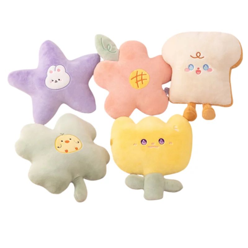 New Kawaii Creative Colorful Star Flower Bread Shape Soft Plush Cushion Sofa Pillow Decoration Girl Kid Birthday Christmas Gift
New Kawaii Creative Colorful Star Flower Bread Shape Soft Plush Cushion Sofa Pillow Decoration Girl Kid Birthday Christmas Gift