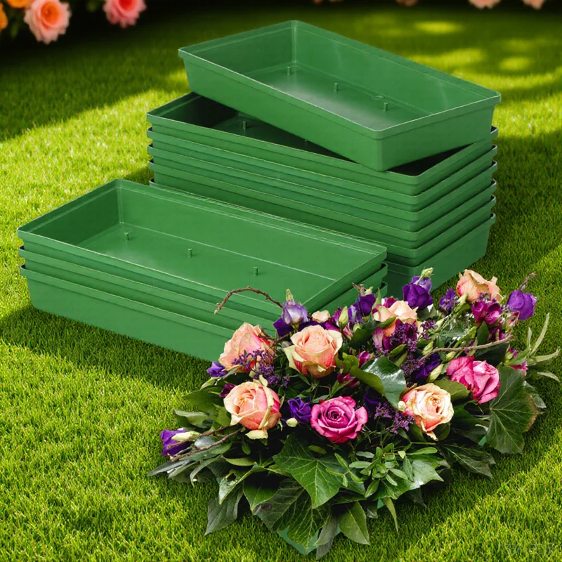 10 Pcs Flower Arrangement Tray Plastic Foam Base Green Mud Holder for Floral Design Decor Long Needle Plate
10 Pcs Flower Arrangement Tray Plastic Foam Base Green Mud Holder for Floral Design Decor Long Needle Plate