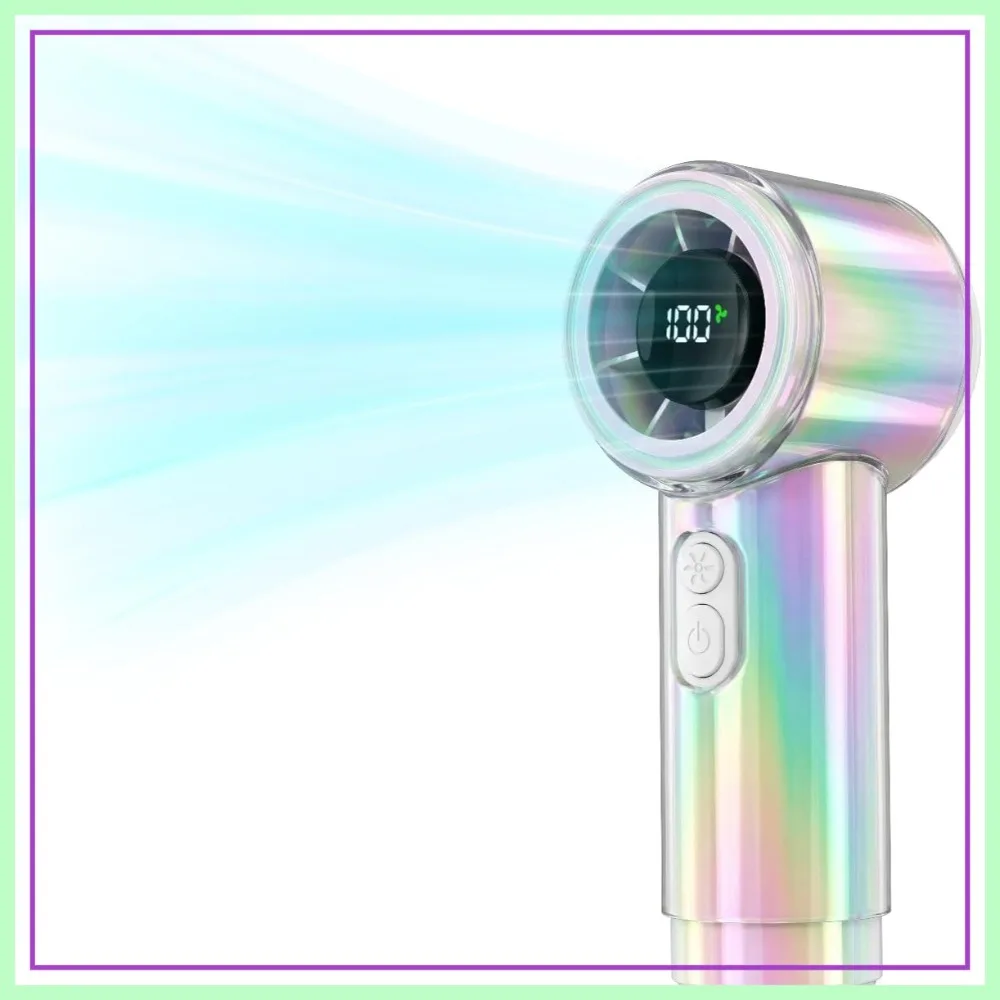 100-Speed Rechargeable Handheld Fan, 5000mAh Portable Mini Fan for Travel, Camping, Beach, Personal Use
100-Speed Rechargeable Handheld Fan, 5000mAh Portable Mini Fan for Travel, Camping, Beach, Personal Use