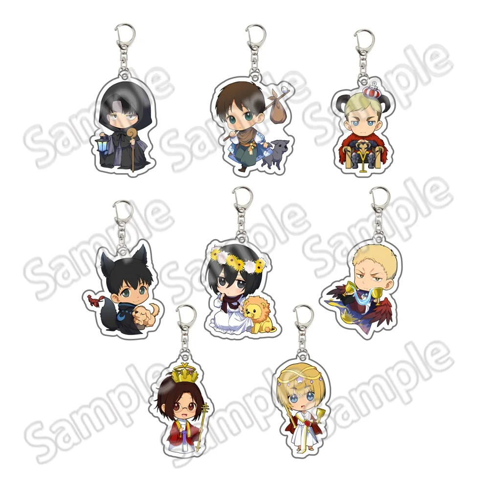 Anime NEW Attack on Titan 6cm Acrylic Standing keychain Eren Mikasa Levi Erwin Armin Action Figures Model Desktop decoration sta
Anime NEW Attack on Titan 6cm Acrylic Standing keychain Eren Mikasa Levi Erwin Armin Action Figures Model Desktop decoration sta