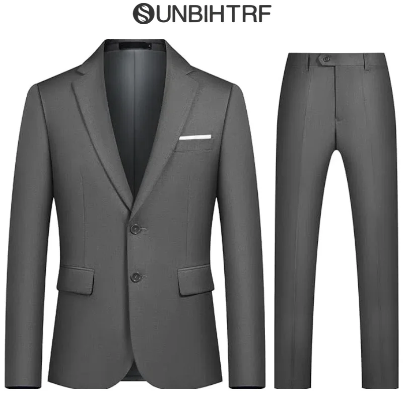 Men's Custom Slim Fit Suits 2-Piece Set - Business Formal Wedding Dinner Blazer & Trousers (Jacket+Pants)
Men's Custom Slim Fit Suits 2-Piece Set - Business Formal Wedding Dinner Blazer & Trousers (Jacket+Pants)