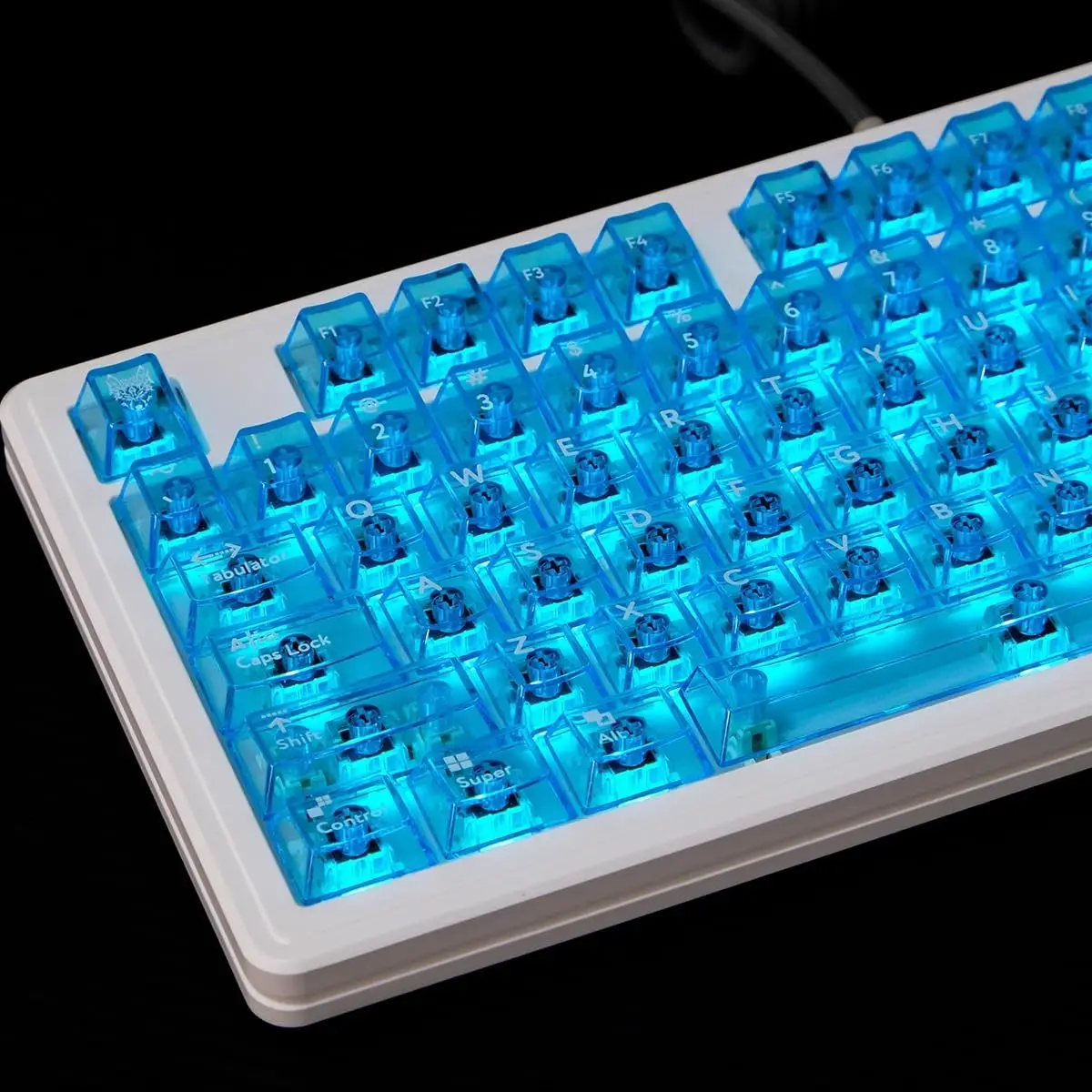 Crystal Clear Keyboard Keycaps Transparent PC Cherry Profile Blue Keycap Set 114 Keys Shine Through Key Cap for Cherry Gateron M
Crystal Clear Keyboard Keycaps Transparent PC Cherry Profile Blue Keycap Set 114 Keys Shine Through Key Cap for Cherry Gateron M