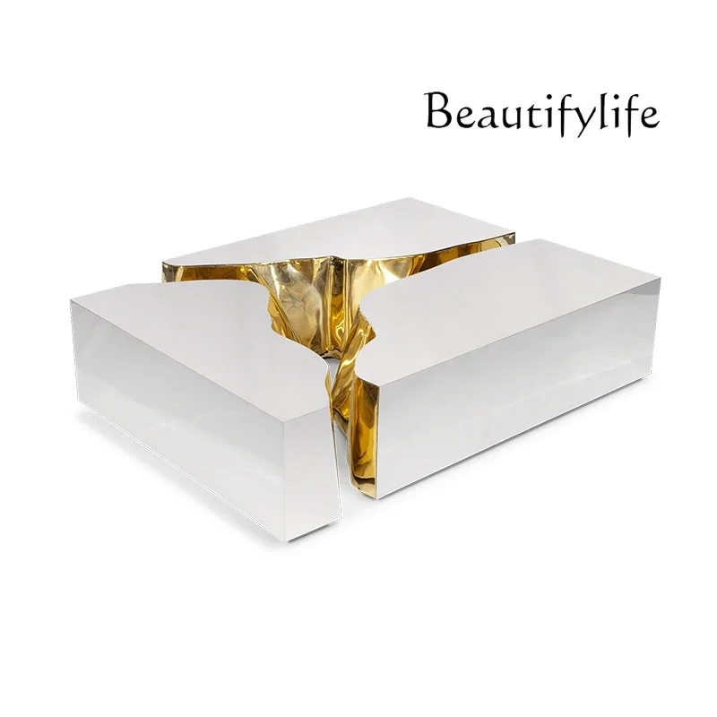 N Italian Light Luxury Tea Table Living Room Home Stainless Steel Designer High-End Creative Sofa and Tea Table
N Italian Light Luxury Tea Table Living Room Home Stainless Steel Designer High-End Creative Sofa and Tea Table