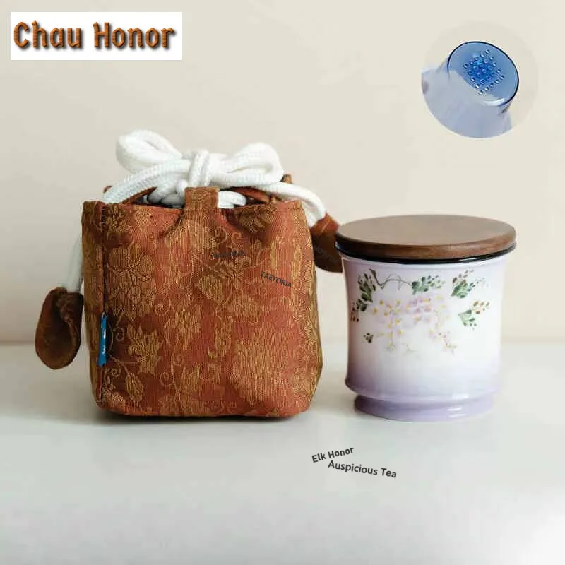 150ml Hand-painted Wisteria Flower Filter Tea Separator Cup Zen Tea Mug With Infuser Household Tea Maker Office Water Cup Craft
150ml Hand-painted Wisteria Flower Filter Tea Separator Cup Zen Tea Mug With Infuser Household Tea Maker Office Water Cup Craft