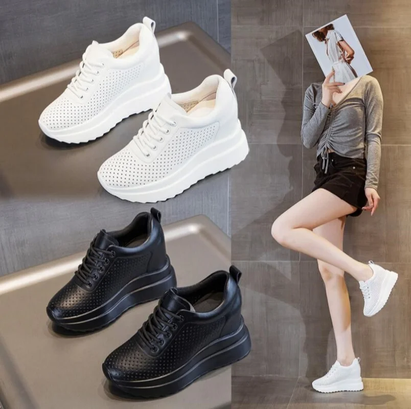 2026 Women's Summer White Shoes Genuine Leather Breathable Female Casual Shoes Women Summer Sneakers Hidden Heel Shoe
2026 Women's Summer White Shoes Genuine Leather Breathable Female Casual Shoes Women Summer Sneakers Hidden Heel Shoe