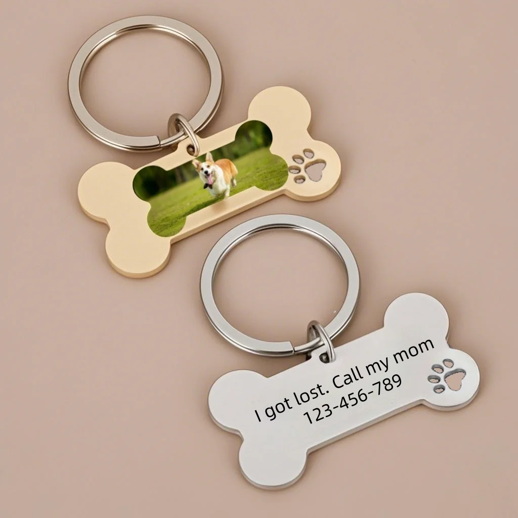 Jeshayuan Personalized Dog Cat Tag Pendant Keychain Engraving Pet Color Picture Stainless Steel Keyring Customized Gift
Jeshayuan Personalized Dog Cat Tag Pendant Keychain Engraving Pet Color Picture Stainless Steel Keyring Customized Gift