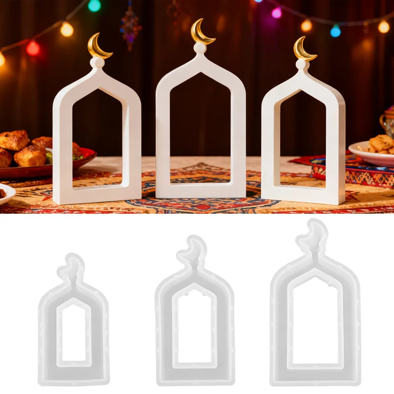 1PC Creative Ramadan Hollow Door Silicone Mold DIY Handmade Eid Gift Home Table Ornament Muslim Party DIY Decoration Supplies
1PC Creative Ramadan Hollow Door Silicone Mold DIY Handmade Eid Gift Home Table Ornament Muslim Party DIY Decoration Supplies