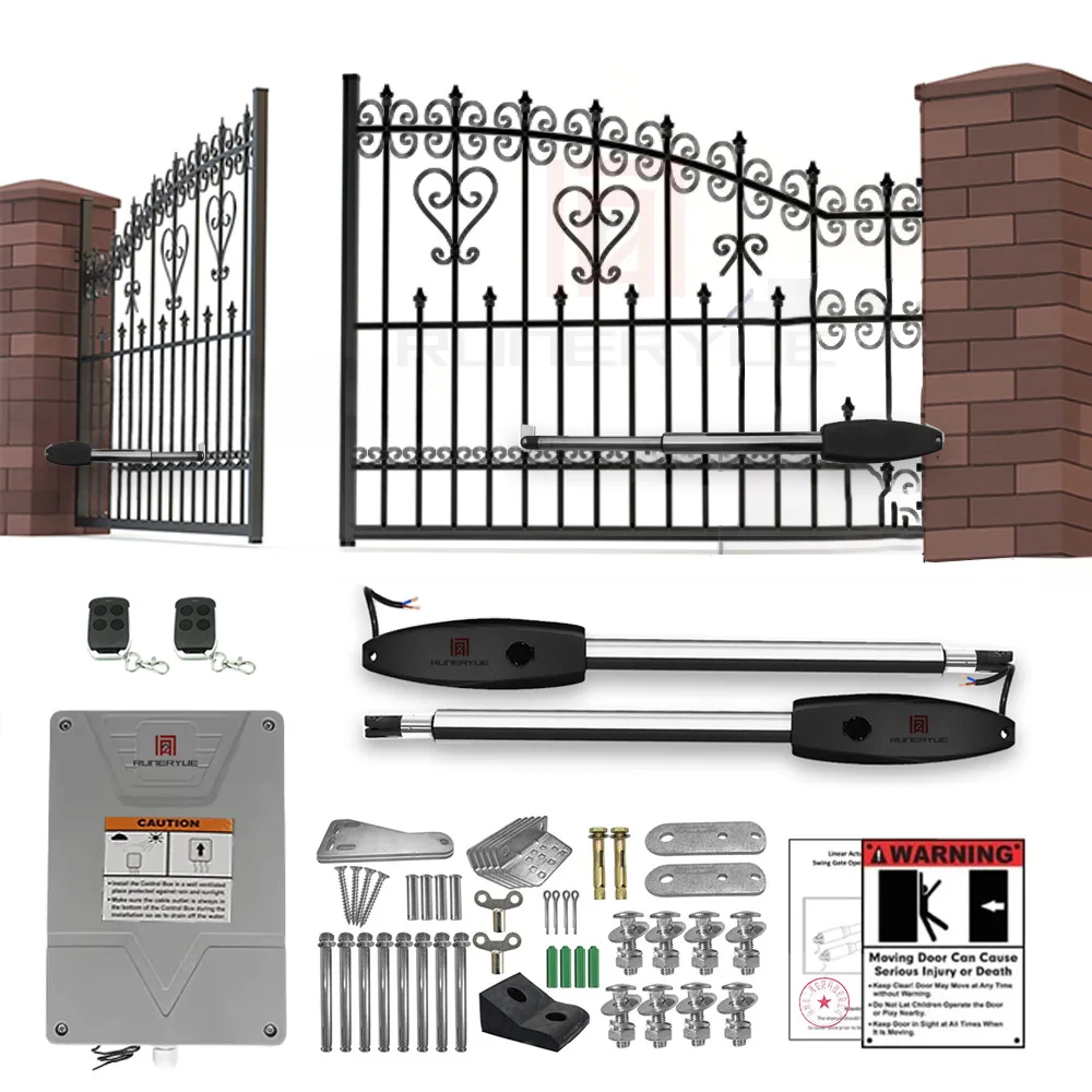 Heavy-Duty Solar-Powered Automatic Gate Opener Kit – Universal WiFi-Enabled Swing Gate Operator for Gates Up to 16ft & 880 lbs
Heavy-Duty Solar-Powered Automatic Gate Opener Kit – Universal WiFi-Enabled Swing Gate Operator for Gates Up to 16ft & 880 lbs