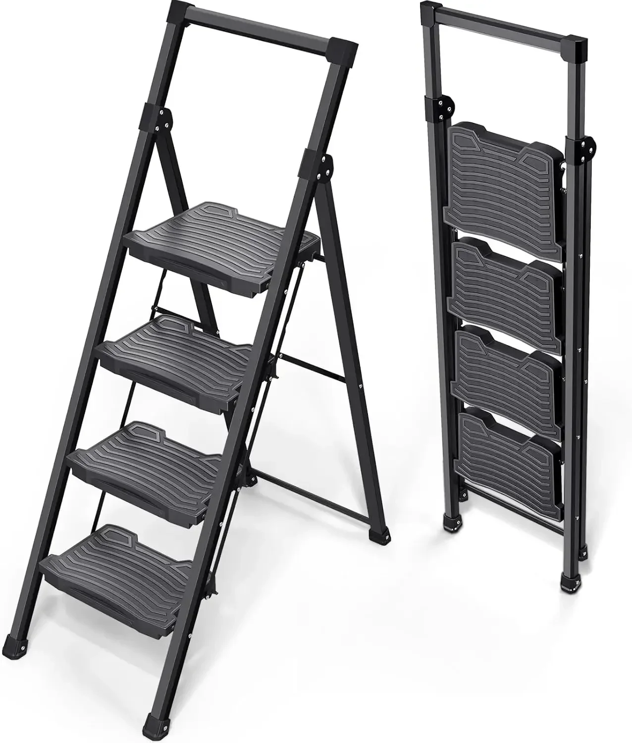 Step Ladder 4 Step Folding, 900lbs 4 Step Ladder with Anti-Slip Wide Pedal and Handrails, Lightwight Household Ladder, Pass 900L
Step Ladder 4 Step Folding, 900lbs 4 Step Ladder with Anti-Slip Wide Pedal and Handrails, Lightwight Household Ladder, Pass 900L