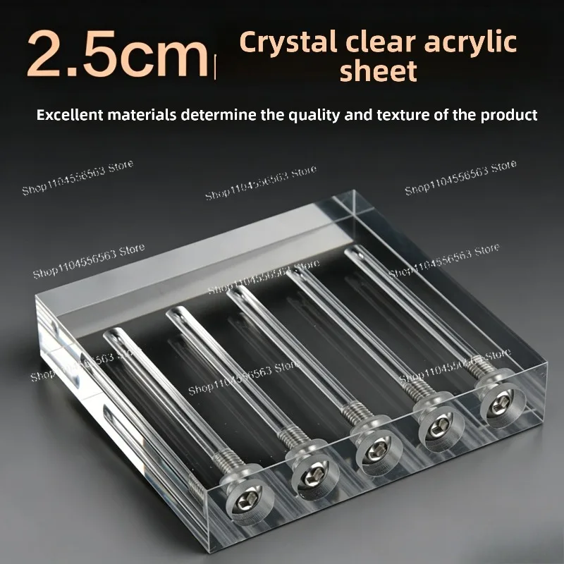 Acrylic Glass Demonstration Rack Automobile Oil Comparator Oil Viscosity Testing Tool Auto Repair Demonstration Tool
