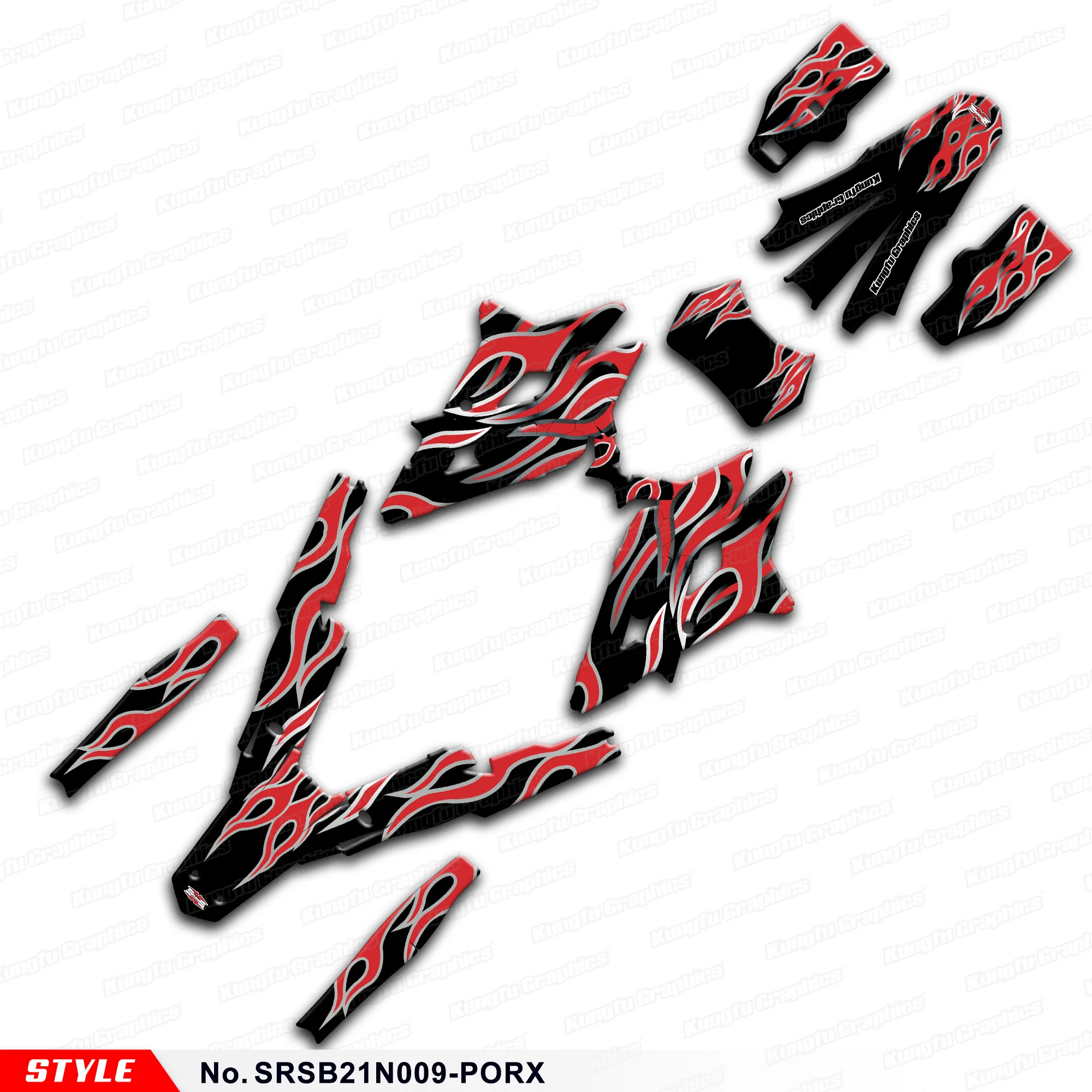 JY RACING Customised Graphics Decal Kit Laminated Decals for Storm Bee Dirt eBike, Black Red, SRSB21N009-PORX
JY RACING Customised Graphics Decal Kit Laminated Decals for Storm Bee Dirt eBike, Black Red, SRSB21N009-PORX
