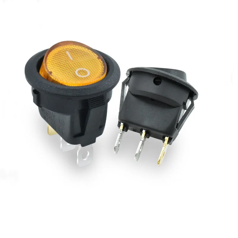 Kcd1-105 On-off Rocker Switch Illumination Round Rocker Switch 3 Pin rocker switch With Led Light
Kcd1-105 On-off Rocker Switch Illumination Round Rocker Switch 3 Pin rocker switch With Led Light