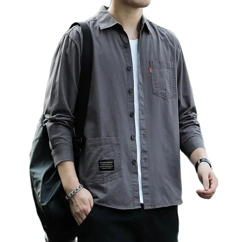 Spring Vintage Casual Thin Shirt Long Sleeve Men's Social Blouses And Shirts Oversized Mens Clothes Harajuku Korean Clothing
Spring Vintage Casual Thin Shirt Long Sleeve Men's Social Blouses And Shirts Oversized Mens Clothes Harajuku Korean Clothing