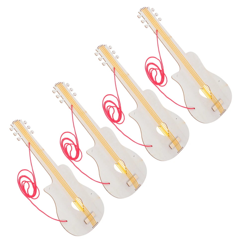 4 Pcs Kindergarten Wooden Guitar Beginners Diy for Kids Musical Instrastamnt Crafts Child
4 Pcs Kindergarten Wooden Guitar Beginners Diy for Kids Musical Instrastamnt Crafts Child