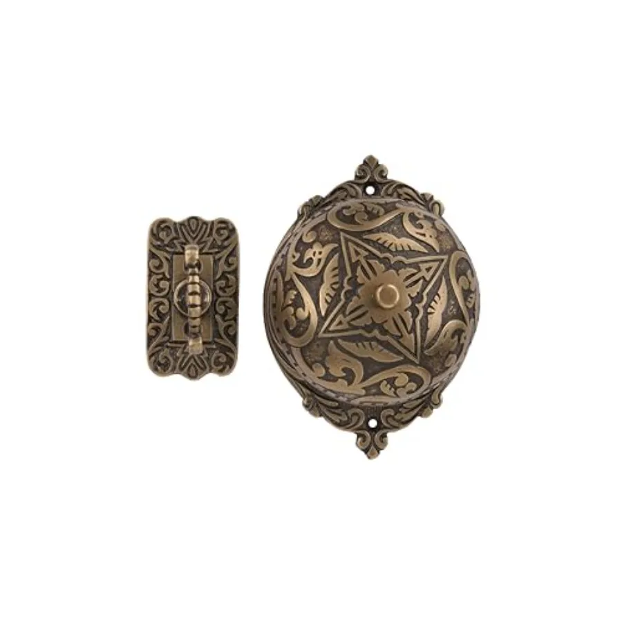 Antique Brass Twisted Door Bell with Vintage Decorative Door Chime Mechanical Easy to Use Victorian Style
Antique Brass Twisted Door Bell with Vintage Decorative Door Chime Mechanical Easy to Use Victorian Style