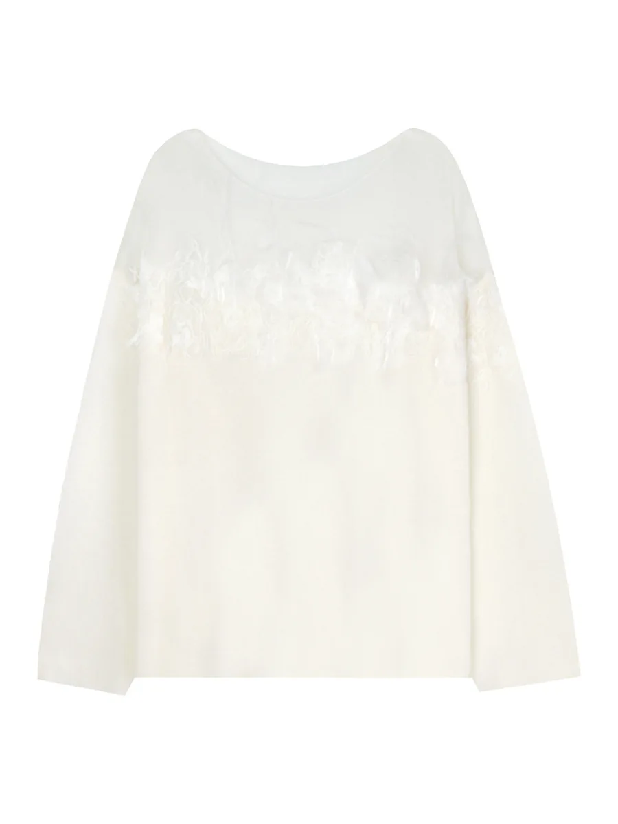 Soft Swan Ne Ostrich Feather Embroidery Ele One-oulder Autumn Winter Long Sve Knitted Sweater French Sle Loose F...
Soft Swan Ne Ostrich Feather Embroidery Ele One-oulder Autumn Winter Long Sve Knitted Sweater French Sle Loose F...