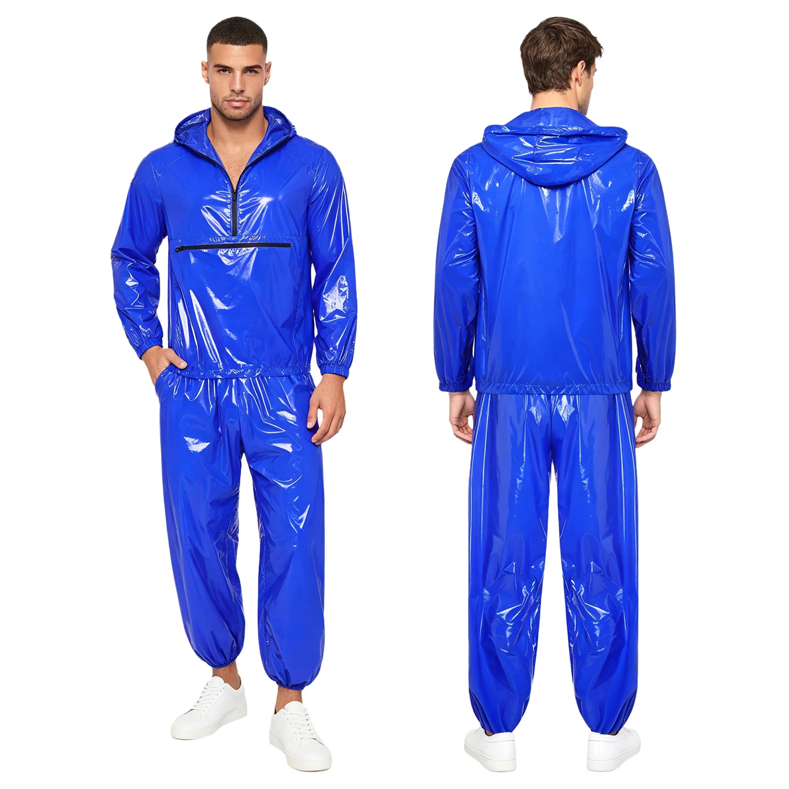 Mens Waterproof Clothing Tracksuit costume set Front Zipper Pocket Hoodie Sweatshirt Jacket and Elastic Waistband Jogging Pants
Mens Waterproof Clothing Tracksuit costume set Front Zipper Pocket Hoodie Sweatshirt Jacket and Elastic Waistband Jogging Pants