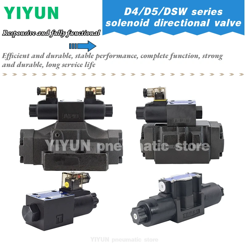 D4,D5-02,03-2B2,32C,3C4,3C60-D2,A2 Пневматический элемент YIYUN Электромагнитный распределительный клапан, электрогидравлический клапан серии D4 D5
D4,D5-02,03-2B2,32C,3C4,3C60-D2,A2 Пневматический элемент YIYUN Электромагнитный распределительный клапан, электрогидравлический клапан серии D4 D5