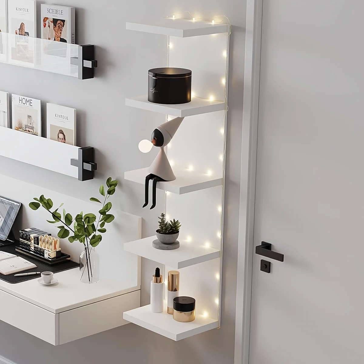 Wall Rack Unit (3/5 Floors Optional) - Suspension Rack, Wall Rack, Multifunctional Suspension Rack Suitable for Home Decoration And Book Decoration Storage
Wall Rack Unit (3/5 Floors Optional) - Suspension Rack, Wall Rack, Multifunctional Suspension Rack Suitable for Home Decoration And Book Decoration Storage
