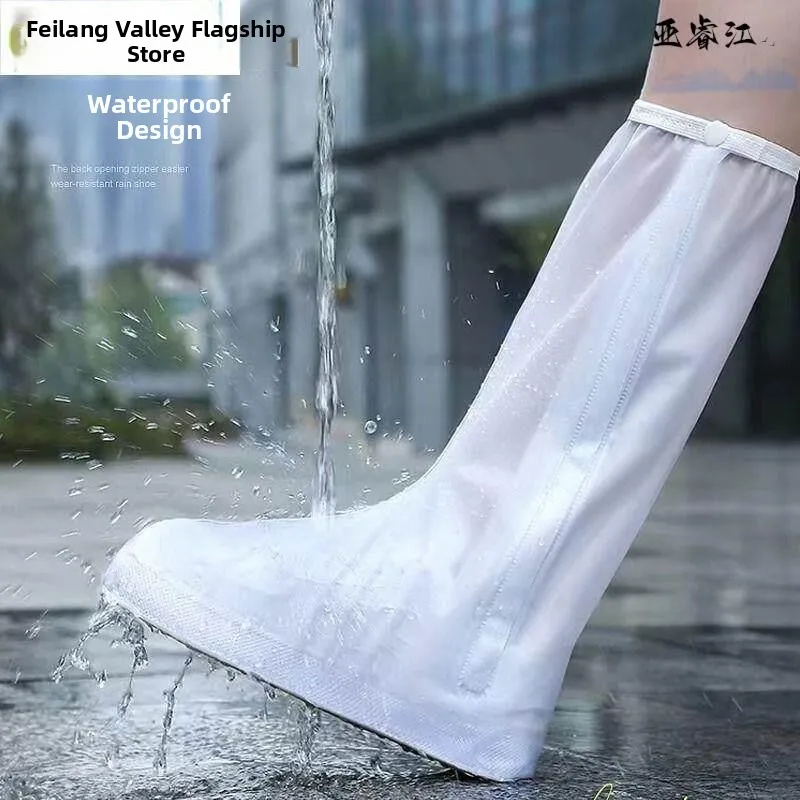 Thickened Silicone Shoe Covers Unisex Waterproof Non-slip Rain Boots High Tub Height Wave Pattern Bottom Summer Season
Thickened Silicone Shoe Covers Unisex Waterproof Non-slip Rain Boots High Tub Height Wave Pattern Bottom Summer Season