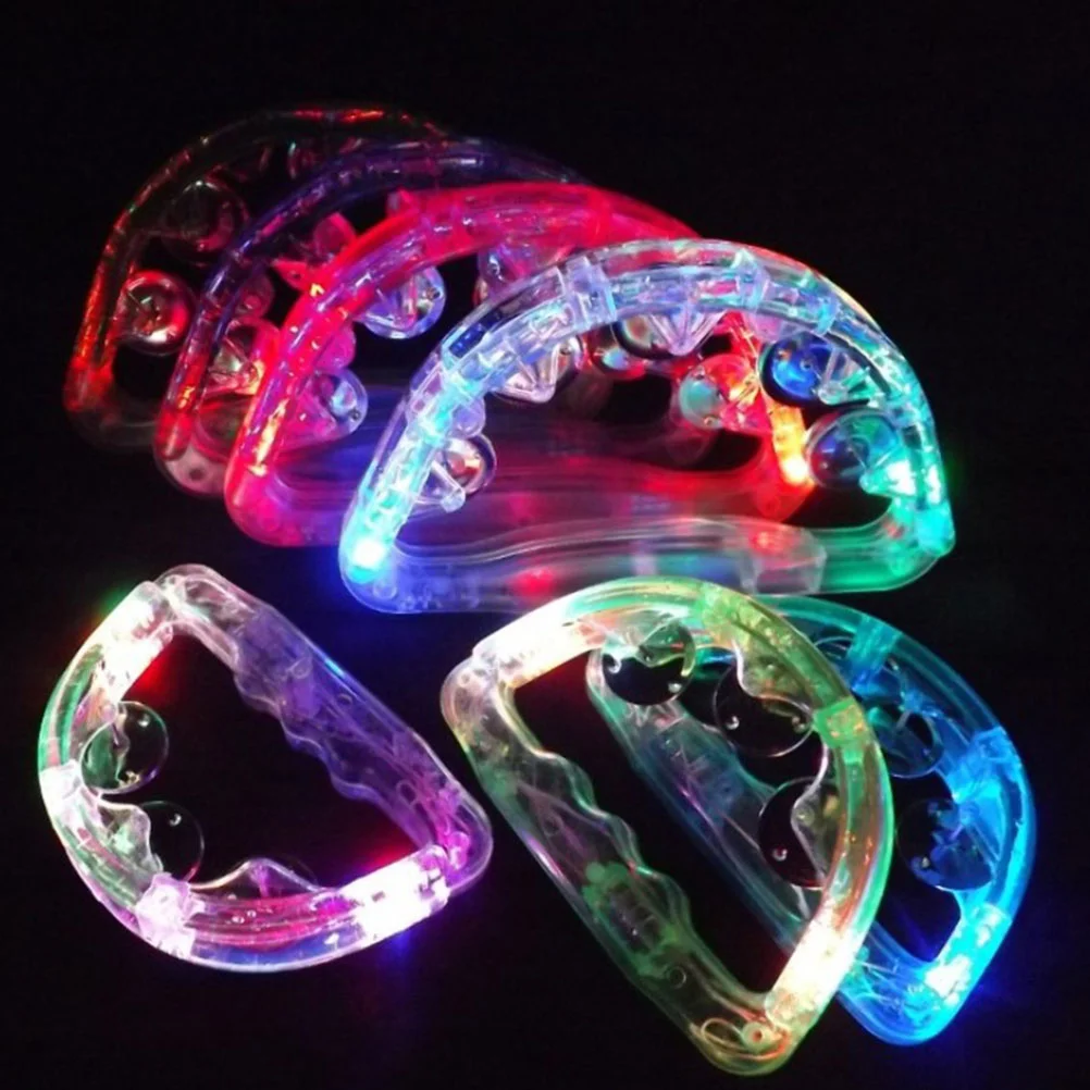 4 Pcs LED Luminous Rattle Transparent Tambourine Panderos Christmas Panderetas Musical Instrument Handheld with Lights Flashing
4 Pcs LED Luminous Rattle Transparent Tambourine Panderos Christmas Panderetas Musical Instrument Handheld with Lights Flashing