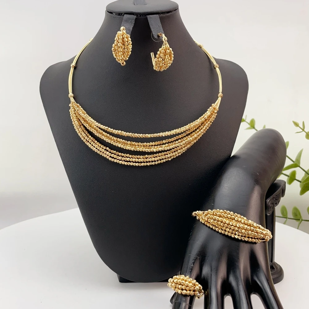 Latest Brazilian Exquisite Handmade Beautiful Necklace Wedding Party Accessories Fashion Women Jewelry Set FHK28666
Latest Brazilian Exquisite Handmade Beautiful Necklace Wedding Party Accessories Fashion Women Jewelry Set FHK28666