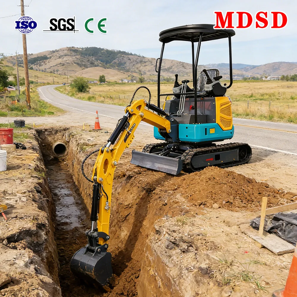 Easy Operate 2T Mini Excavator High Digging Force Micro Digger Small Bagger Crawler Hydraulic Excavator CE/EPA Farm Construction
Easy Operate 2T Mini Excavator High Digging Force Micro Digger Small Bagger Crawler Hydraulic Excavator CE/EPA Farm Construction