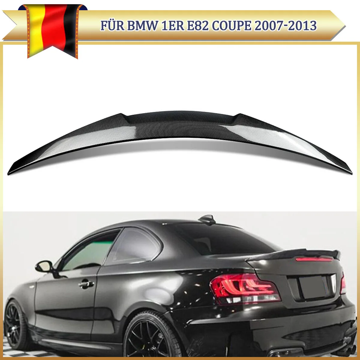 M4 Style Rear Spoiler Wings Lip Carbon Fiber Look For BMW 1 Series E82 Coupe 2007-2013 Rear Tail Wings Magickit
M4 Style Rear Spoiler Wings Lip Carbon Fiber Look For BMW 1 Series E82 Coupe 2007-2013 Rear Tail Wings Magickit