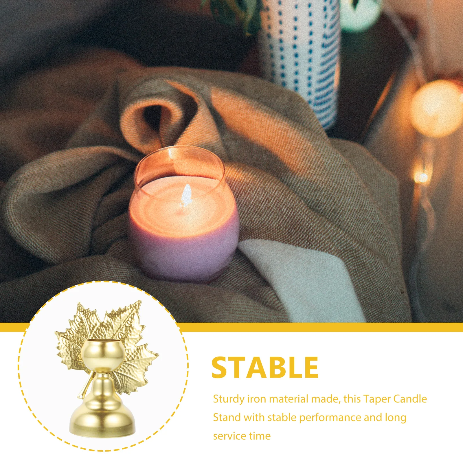 Metal Leaf Holder Golden Taper C lesticks Vintage Style Pillar made Wax Bedroom Tabletop C elabra Decor
Metal Leaf Holder Golden Taper C lesticks Vintage Style Pillar made Wax Bedroom Tabletop C elabra Decor