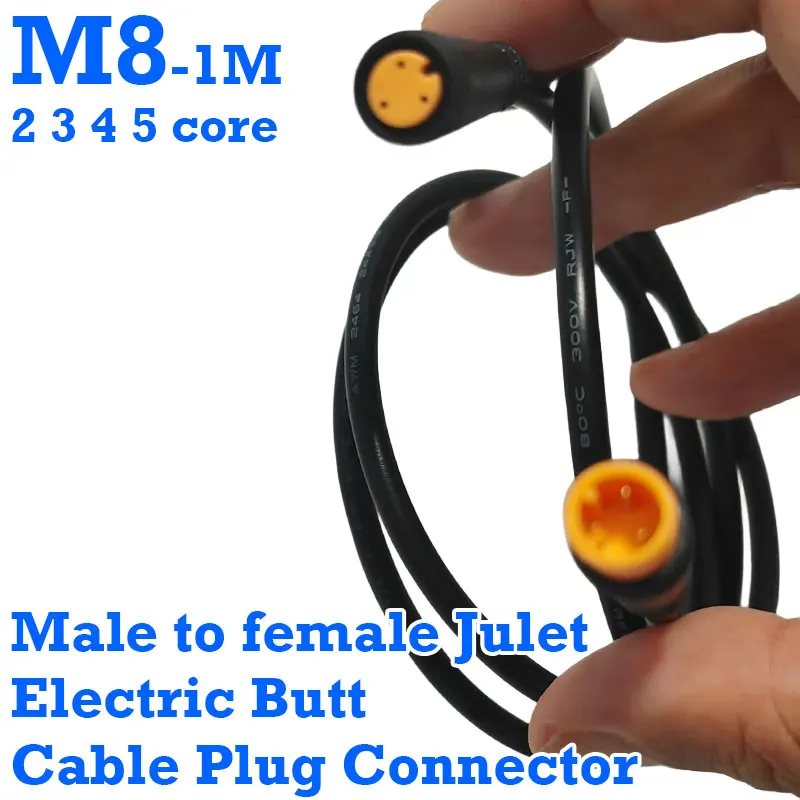 1m M8 2 3 4 5 6 Pin core male to female Julet Electric Butt Cable Plug Connector Scooter Brake waterproof Signal Sensor cord
1m M8 2 3 4 5 6 Pin core male to female Julet Electric Butt Cable Plug Connector Scooter Brake waterproof Signal Sensor cord