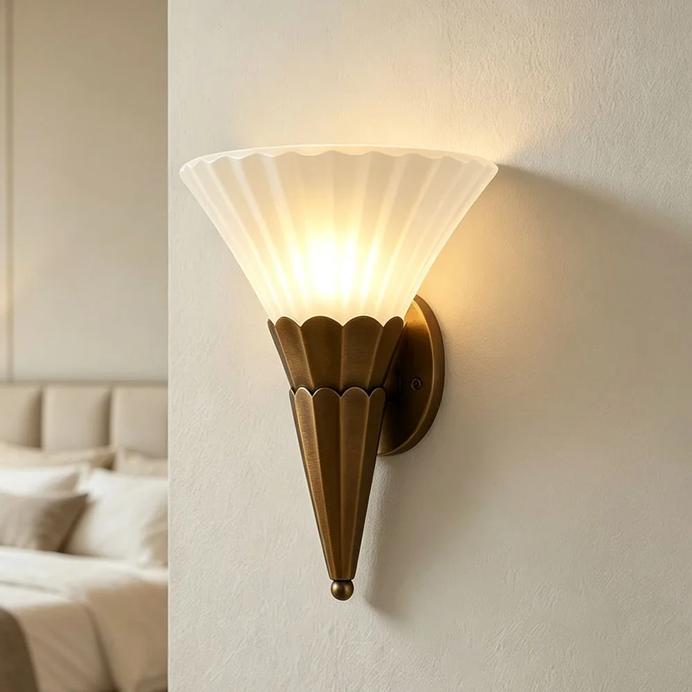 Art Deco Vertical Layered Fluted Glass Wall Light Antique Metal Wall Mount Lamp Living Room Aisle Decor Sconce
Art Deco Vertical Layered Fluted Glass Wall Light Antique Metal Wall Mount Lamp Living Room Aisle Decor Sconce