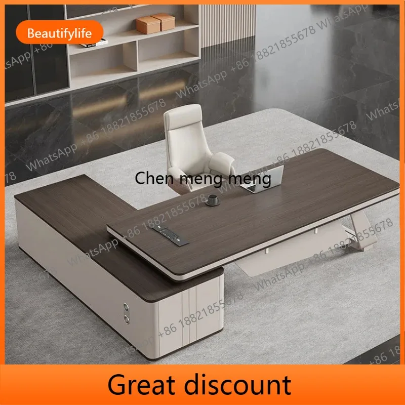 D53 Light luxury chairperson's office boss's desk modern simple table president's desk
D53 Light luxury chairperson's office boss's desk modern simple table president's desk